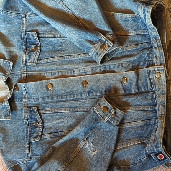 Denim Barn Jacket Vintage By Hovland Sioux Iowa Cowboy Cowgirl y2k Western - Picture 6 of 16